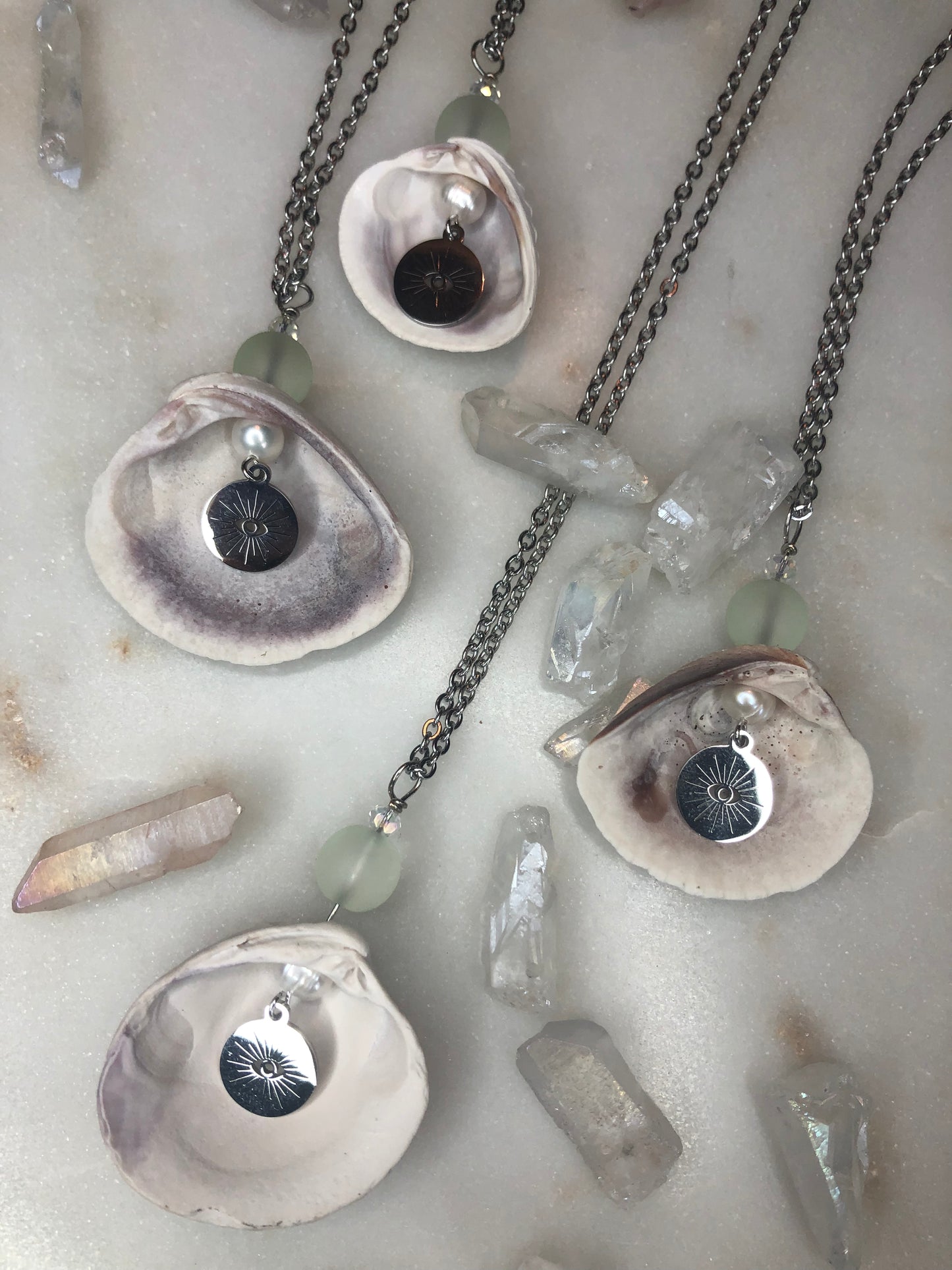 All Seeing Clam Necklace
