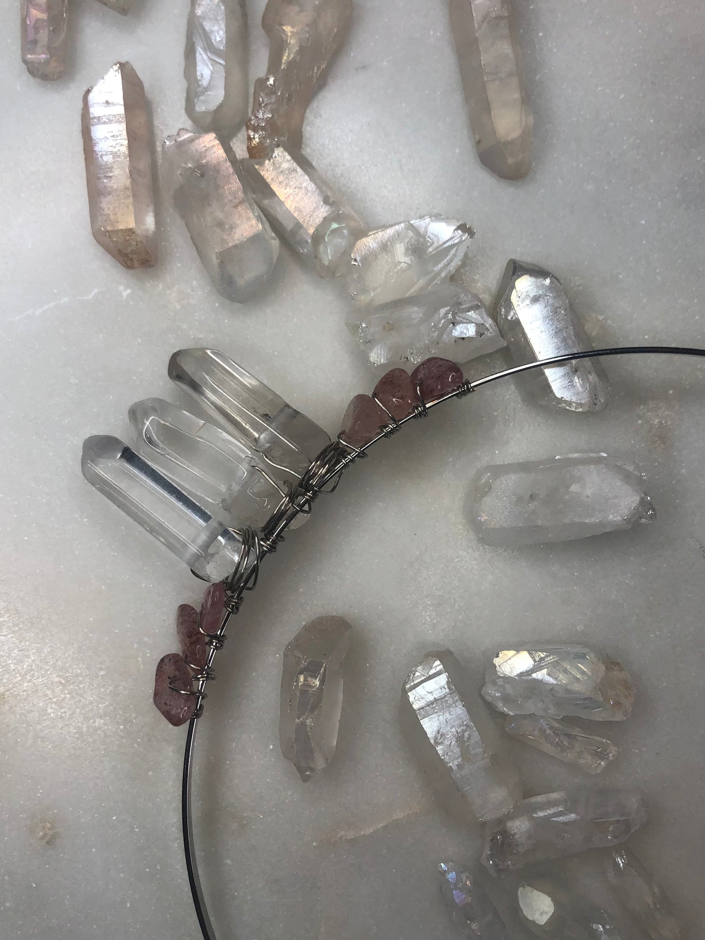 Strawberry Quartz Headband