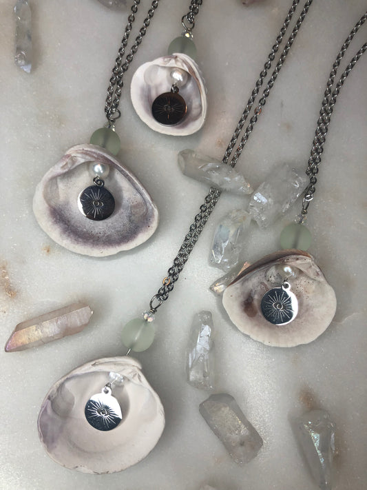 All Seeing Clam Necklace