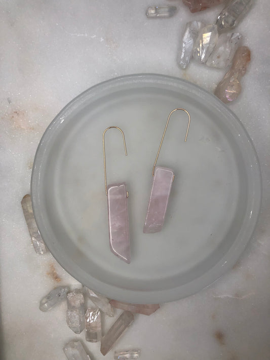 Rose Quartz Hooks