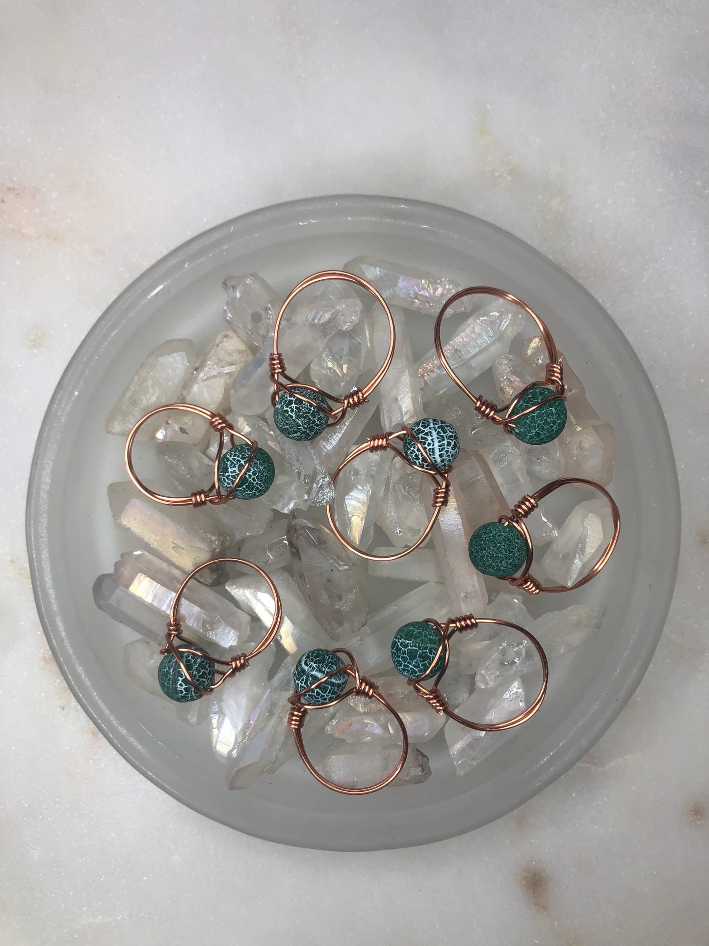 Ocean Glass Ring