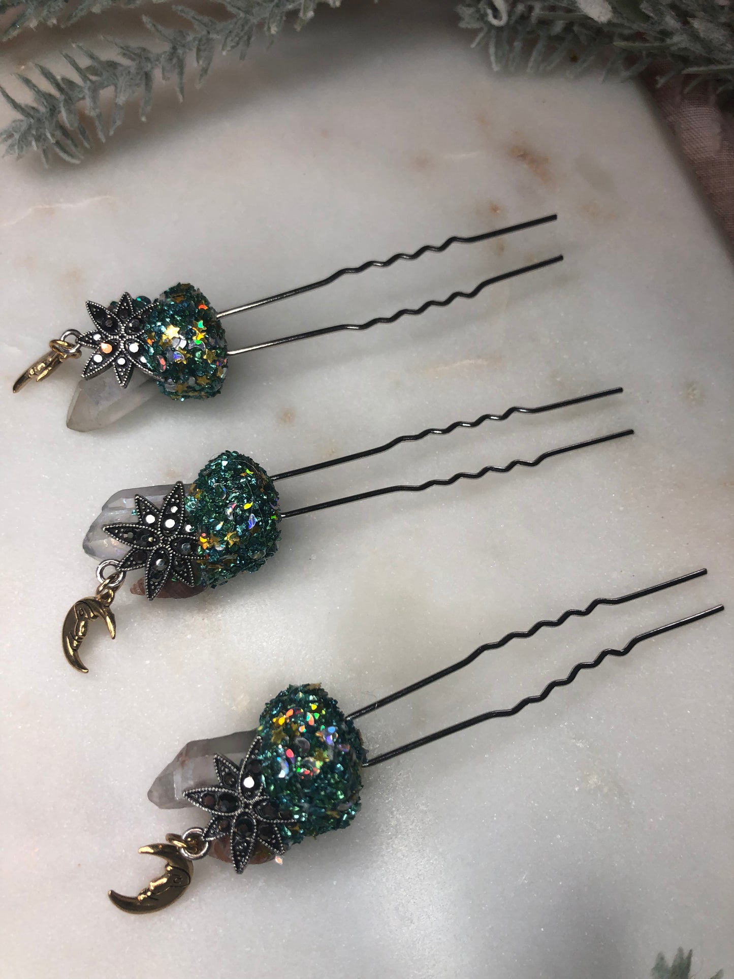 Dusky Mermaid Hair Pins