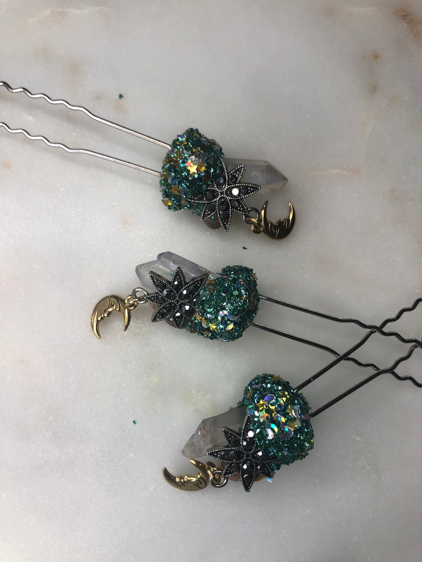 Dusky Mermaid Hair Pins